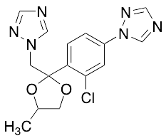 1-(3-Chloro-4-[4-methyl-2-[(1H-1,2,4-triazol-1-yl)methyl]-1,3-dioxolan-2-yl]phenyl)-1H-1,2,4-triazole (Mixture of diastereomers)