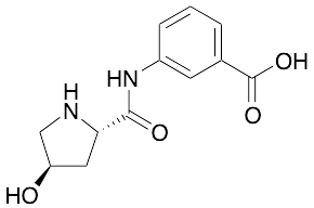 3-[[[(2S,4R)-4-Hydroxy-2-pyrrolidinyl]carbonyl]amino]benzoic Acid