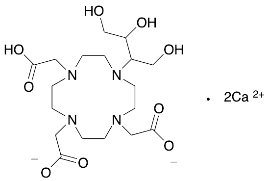 2,2’-(4-10-bis(2,3-dihydoxy-1-(hydroxymethyl)propyl)-1,4,7-10-tetraazacyclododecane-1,7-diyl)diacetic Acid Dicalcium Salt