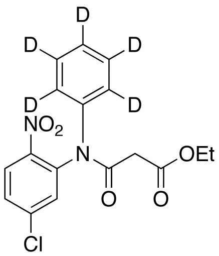 5'-Chloro-2'-nitro-N-phenyl-malonanilic Acid-d5 Ethyl Ester