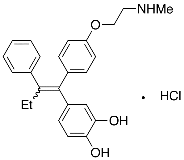 N-Demethyl-3,4-dihydroxytamoxifen Hydrochloride (Z,E mixture)
