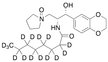 (1R,2R)-2-(N-Octanoyl-d15)-amino-1-(2,3-dihydrobenzo[b][1,4]dioxin-6-yl)-3-(N-oxo-pyrrolidin-1-yl)propan-1-ol