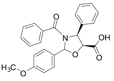 (4S,5S)-3-Benzoyl-2-(4-methoxyphenyl)-4-phenyloxazolidine-5-carboxylic Acid
