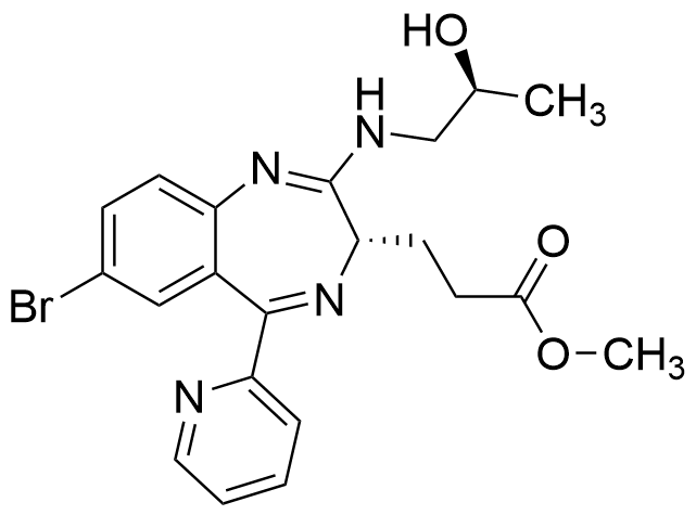 Methyl (3S)-7-Bromo-2-[[(2S)-2-hydroxypropyl]amino]-5-(2-pyridinyl)-3H-1,4-benzodiazepine-3-propanoate 