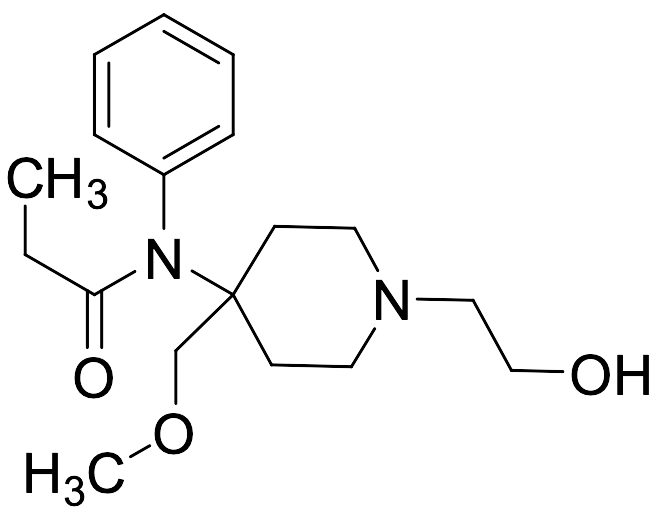 N-(1-(2-Hydroxyethyl)-4-(methoxymethyl)piperidin-4-yl)-N-phenylpropionamide