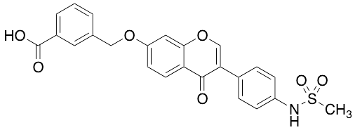 3-[[[3-[4-[(Methylsulfonyl)amino]phenyl]-4-oxo-4H-chromen-7-yl]oxy]methyl]benzoic Acid