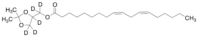 1-Linoleoyl-2,3-isopropylidene-rac-glycerol-d5