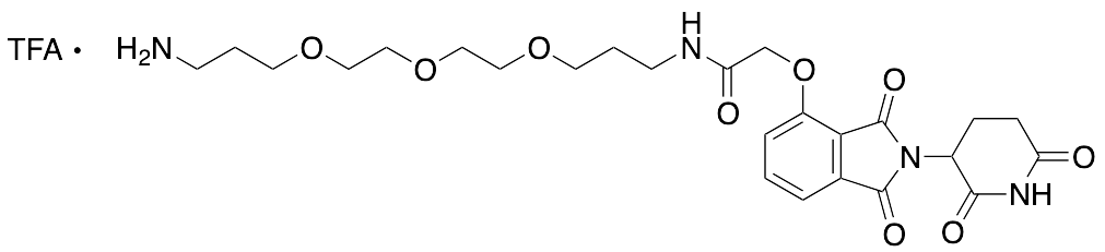 N-(3-(2-(2-(3-Aminopropoxy)ethoxy)ethoxy)propyl)-2-((2-(2,6-dioxopiperidin-3-yl)-1,3-dioxoisoindolin-4-yl)oxy)acetamide Trifluoroacetate