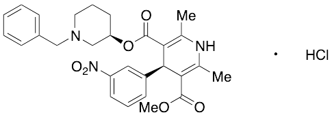 3-((R)-1-Benzylpiperidin-3-yl) 5-methyl (R)-2,6-dimethyl-4-(3-nitrophenyl)-1,4-dihydropyridine-3,5-dicarboxylate Hydrochloride