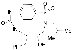 6-Benzyl-5-hydroxy-3-isobutyl-2,2-dioxo-2-thia-3,7,9-triaza-bicyclo[8.2.2] Tetradeca-1(13),10(14),11-trien-8-one
