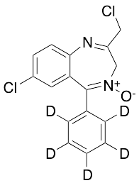 7-Chloro-2-(chloromethyl)-5-phenyl-3H-benzo[e][1,4]diazepine 4-oxide-d5