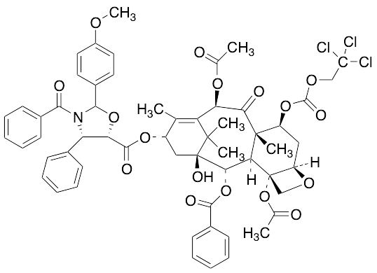 7-{[(2,2,2,-Trichloroethyl)oxy]carbonyl} Baccatin III (4S, 5S)-3-Benzoyl-2-(4-methoxyphenyl)-4-phenyl-5-oxazolidinecarboxylate
