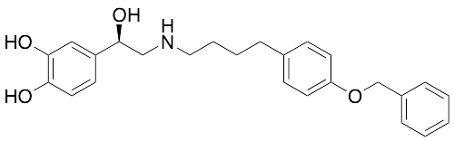 4-​[(1R)​-​1-​Hydroxy-​2-​[[4-​[4-​(phenylmethoxy)​phenyl]​butyl]​amino]​ethyl]​-1,​2-​benzenediol
