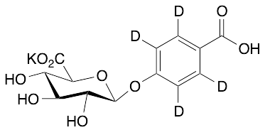 (p-Salicylic Acid-d4) 4-Glucuronide Potassium Salt