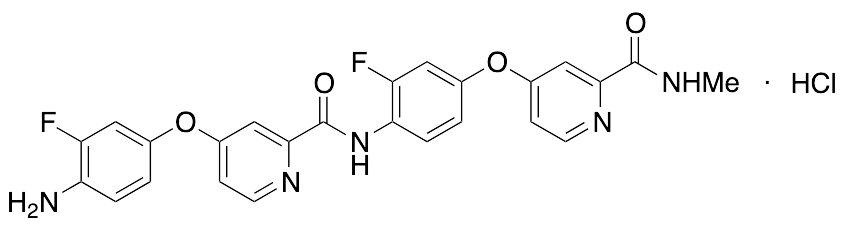 4-(4-Amino-3-fluorophenoxy)-N-(2-fluoro-4-((2-(methylcarbamoyl)pyridin-4-yl)oxy)phenyl)picolinamide Hydrochloride