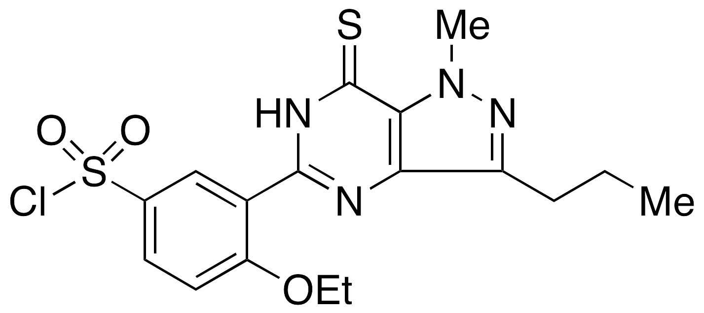 3-(6,7-Dihydro-1-methyl-3-propyl-7-thioxo-1H-pyrazolo[4,3-d]pyrimidin-5-yl)-4-ethoxy-benzenesulfonyl Chloride