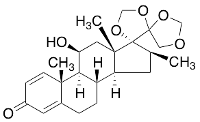 11beta-Hydroxy-16beta-methyl-17,20:20,21-bis(methylenedioxy)-pregna-1,4-dien-3-one