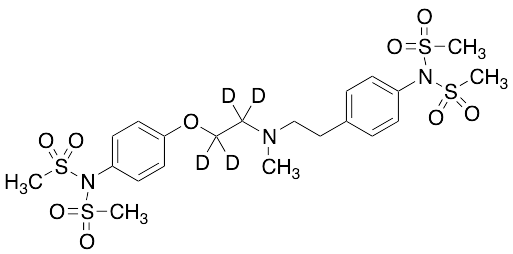 Methyl-[4-(dimethylsulfonylamino)phenylethyl]-[4-(dimethylsulfonylaminophenoxyethyl-d4)amine
