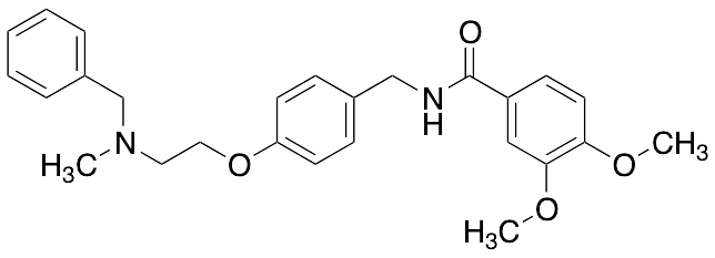 3,4-Dimethoxy-N-[[4-[2-[methyl(phenylmethyl)amino]ethoxy]phenyl]methyl]benzamide