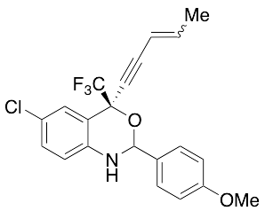 (4S)-6-Chloro-2-(4-methoxyphenyl)-4-(pent-3-en-1-yn-1-yl)-4-(trifluoromethyl)-2,4-dihydro-1H-benzo[d][1,3]oxazine
