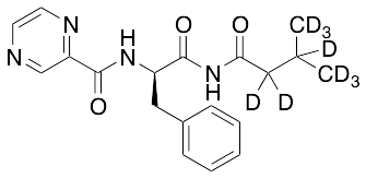 (R)-N-(1-(3-Methylbutanamido)-1-oxo-3-phenylpropan-2-yl)pyrazine-2-carboxamide-d9