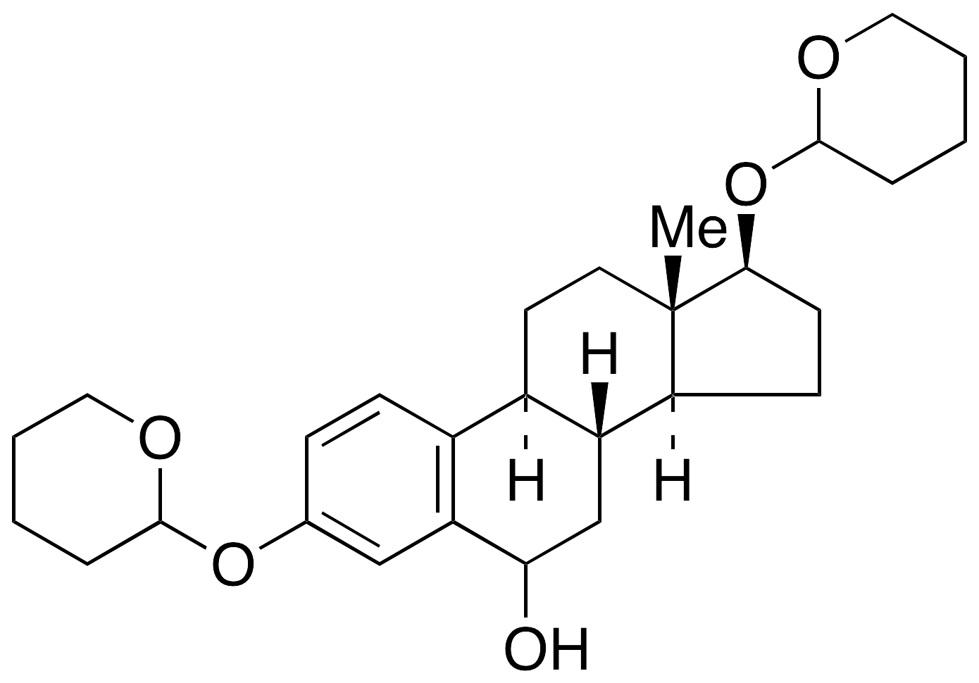 (17Beta)-3,17-Bis[(tetrahydro-2H-pyran-2-yl)oxy]-estra-1,3,5(10)-trien-6-ol (Mixture of Diasteromers)