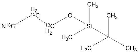 3-(tert-Butyldimethylsilyloxy)propanenitrile-13C3