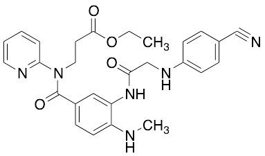Ethyl 3-(3-(2-((4-Cyanophenyl)amino)acetamido)-4-(methylamino)-N-(pyridin-2-yl)benzamido)propanoate