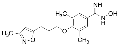 N-Hydroxy-3,5-dimethyl-4-[3-(3-methyl-5-isoxazolyl)propoxy]benzenecarboximidamide