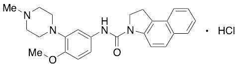 1,2-Dihydro-N-[4-methoxy-3-(4-methyl-1-piperazinyl)phenyl]-3H-benz[e]indole-3-carboxamide Hydrochloride