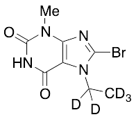 8-Bromo-7-ethyl-3,7-dihydro-3-methyl-1H-purine-2,6-dione-d5