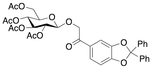 1-(2,2-Diphenyl-1,3-benzodioxol-5-yl)-2-[(2,3,4,6-tetra-O-acetyl-Beta-D-glucopyranosyl)oxy]ethanone
