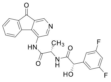 (S)-2-((S)-2-(3,5-Difluorophenyl)-2-hydroxyacetamido)-N-(9-oxo-9H-indeno[2,1-c]pyridin-4-yl)propenamide[2,1-c]pyridin-4-yl)propenamide