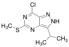7-Chloro-3-isopropyl-5-(methylthio)-1H-pyrazolo[4,3-d]pyrimidine