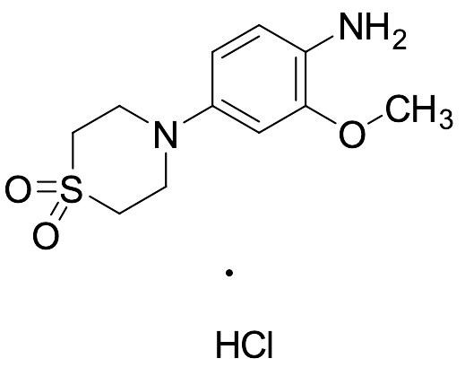 4-(4-Amino-3-methoxyphenyl)-1lambda6-thiomorpholine-1,1-dione Hydrochloride