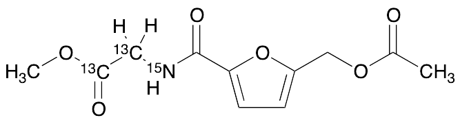 Methyl 2-(5-(Acetoxymethyl)furan-2-carboxamido)acetate-13C2,15N