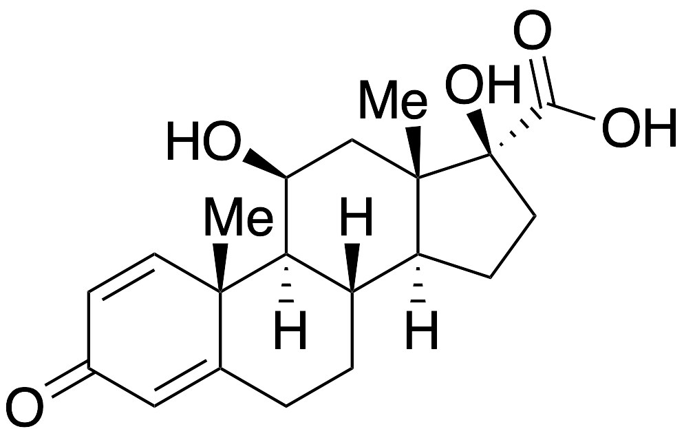 11beta,​17-​Dihydroxy-​3-​oxoandrosta-​1,​4-​diene-​17beta-​carboxylic Acid
