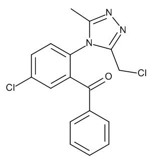 2-[3-(Chloromethyl)-5-methyl-4-triazolyl]-5-chlorobenzophenone