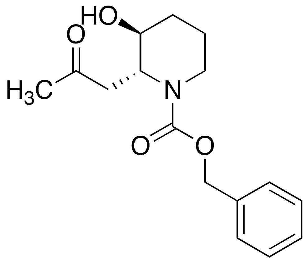 trans-N-Benzyloxycarbonyl 3-Hydroxy-2-(2-oxopropyl)piperidine