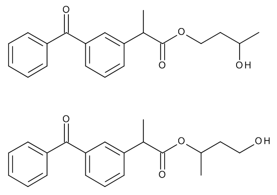Ketoprofen 1,3-Butylene Glycol Esters (Mixture of Regio- and Stereoisomers)