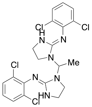 (2-[(E)-2,6-Dichlorophenylimino]-1-(1-{2-[(E)-2,6-dichlorophenylimino]-imidazolidin-1-yl}-ethyl)-imidazolidine