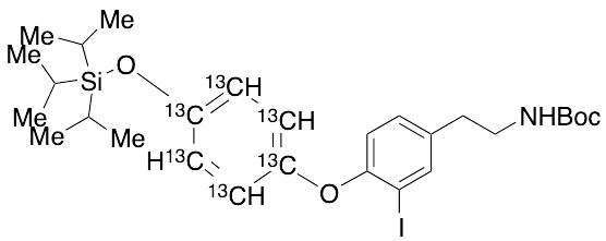 N-tert-Butoxycarbonyl-O-triisopropylsilyl 3-Iodothyronamine-13C6