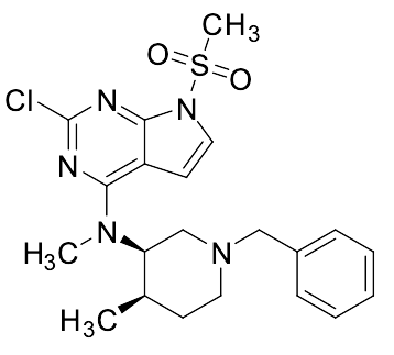 N-((3R,4R)-1-Benzyl-4-methylpiperidin-3-yl)-2-chloro-N-methyl-7-(methylsulfonyl)-7H-pyrrolo[2,3-d]pyrimidin-4-amine