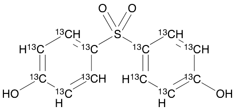 Bisphenol S (13C12, 98%) 100 µg/mL in Methanol