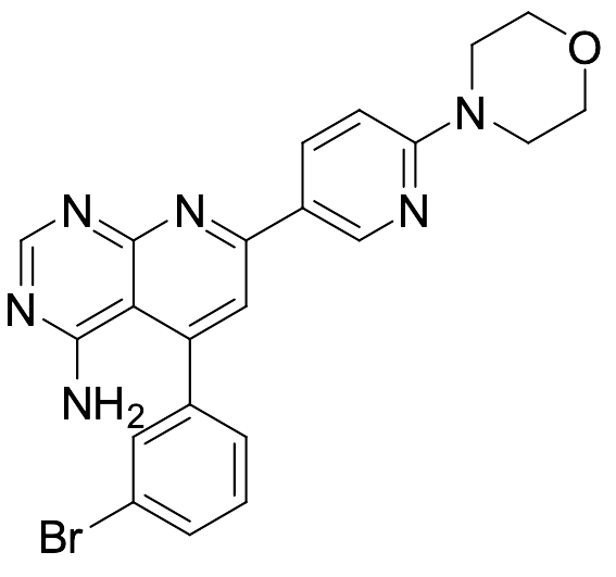 5-(3-Bromophenyl)-7-[6-(4-morpholinyl)-3-pyridinyl]pyrido[2,3-d]pyrimidin-4-amine