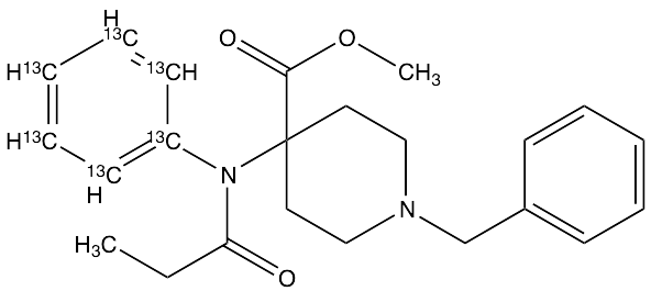 4-[(1-Oxopropyl)(phenyl-13C6-amino]-1-benzyl-4-piperidinecarboxylic Acid Methyl Ester