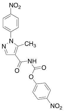 N-(4-Nitrophenoxycarbonyl)-5-methyl-1-(4-nitrophenyl)-1H-pyrazole-4-carboxamide