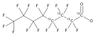 Perfluorooctanoic acid 13C4 (1,2,3,4-13C4) 50 µg/mL in Methanol:Water