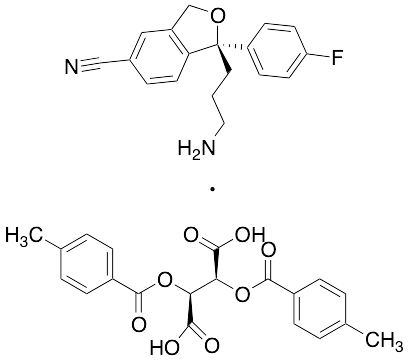 (2S,3S)-2,3-Bis[(4-methylbenzoyl)oxy]-butanedioic Acid with (1R)-1-(3-Aminopropyl)-1-(4-fluorophenyl)-1,3-dihydro-5-isobenzofurancarbonitrile (Mixture)