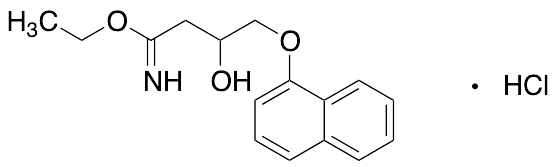 3-Hydroxy-4-(1-naphthalenyloxy)-butanimidic Acid Ethyl Ester Hydrochloride